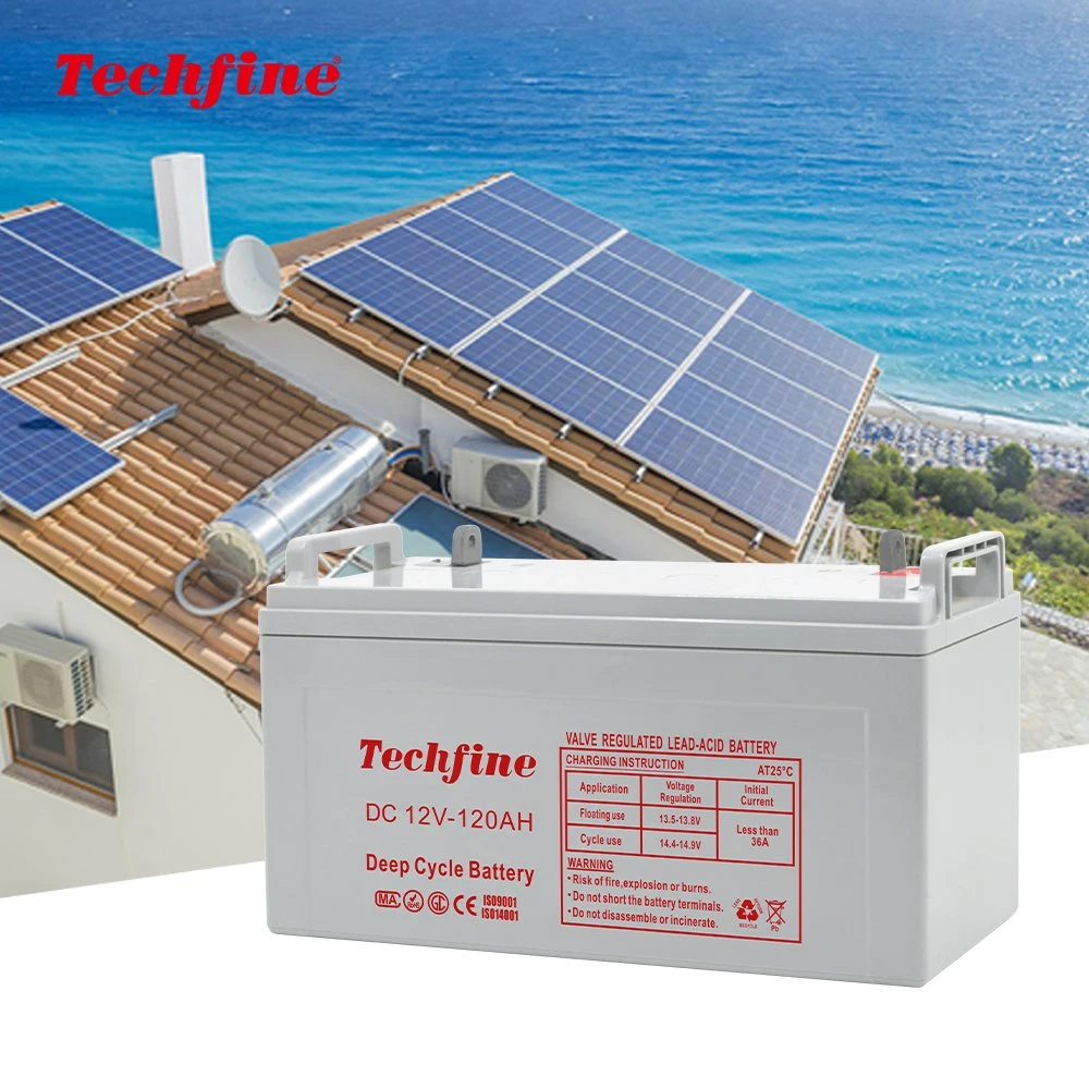 Techfine Deep Cycle 250ah Lead Acid Storage Battery Solar Battery