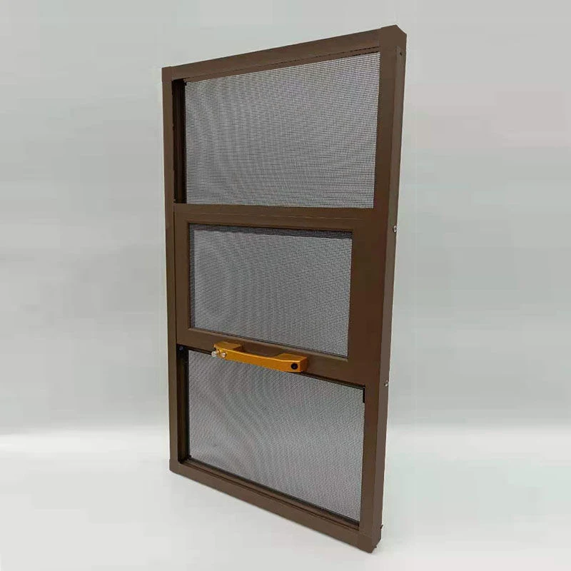 Classic Design Wood Grain Aluminum Frame Laminated Windproof Glass Awing Window