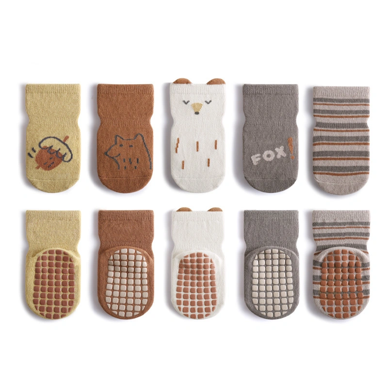 Wholesale Cotton Custom Fashion Comfortable ABS Floor Children Cute Animal Baby Socks