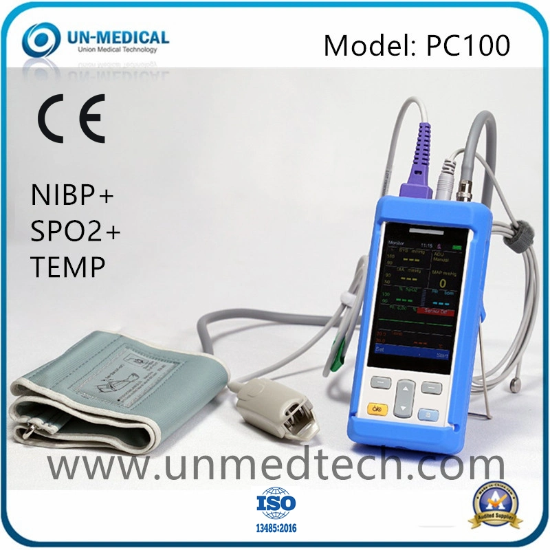 PC100 portátil de mano de médicos del Hospital Veterinario de Signos Vitales Monitor de paciente con EC ISO