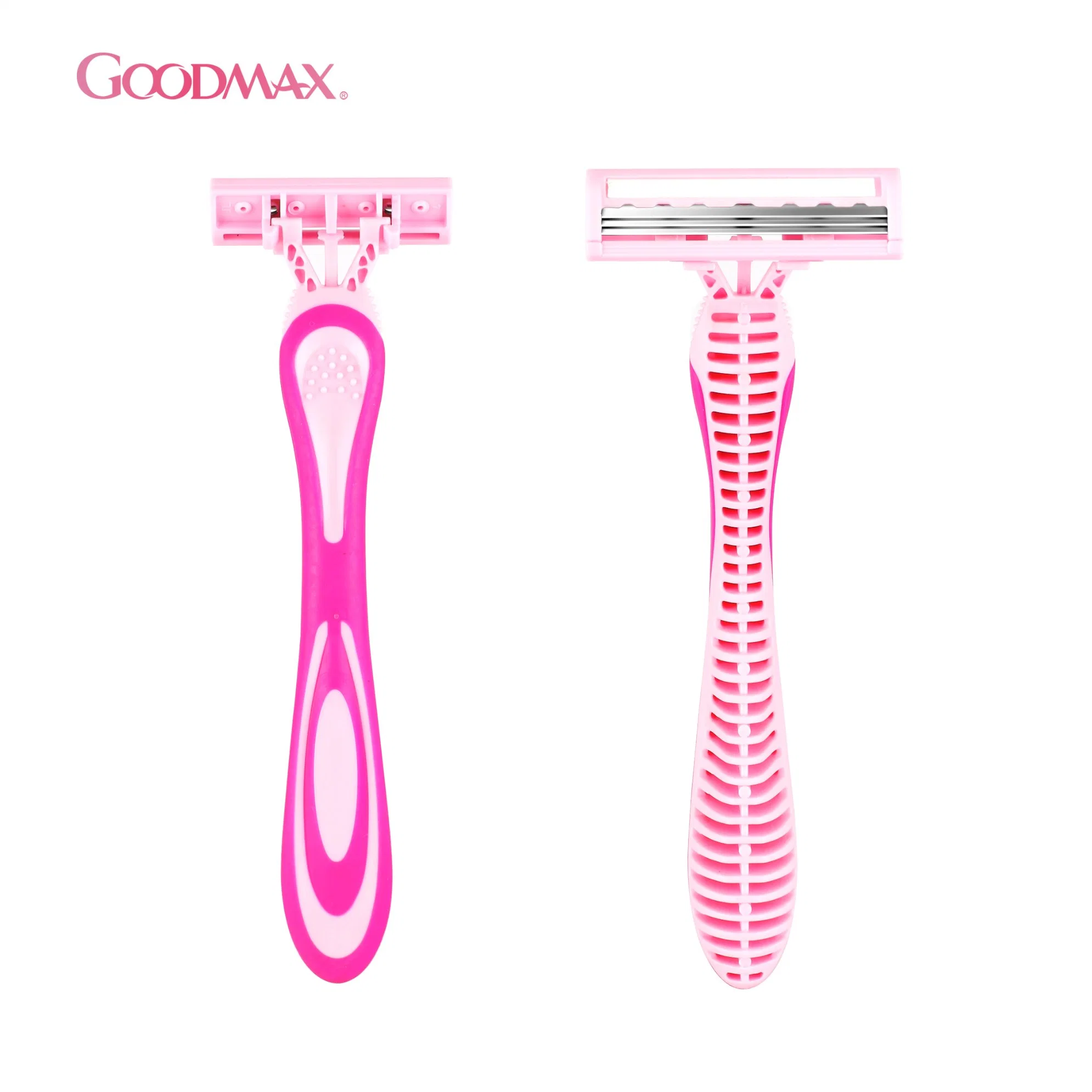 Super Tripple Blade Disposable Shaving Razor with Lubriicant Strip for Lady (SL-3103TL)