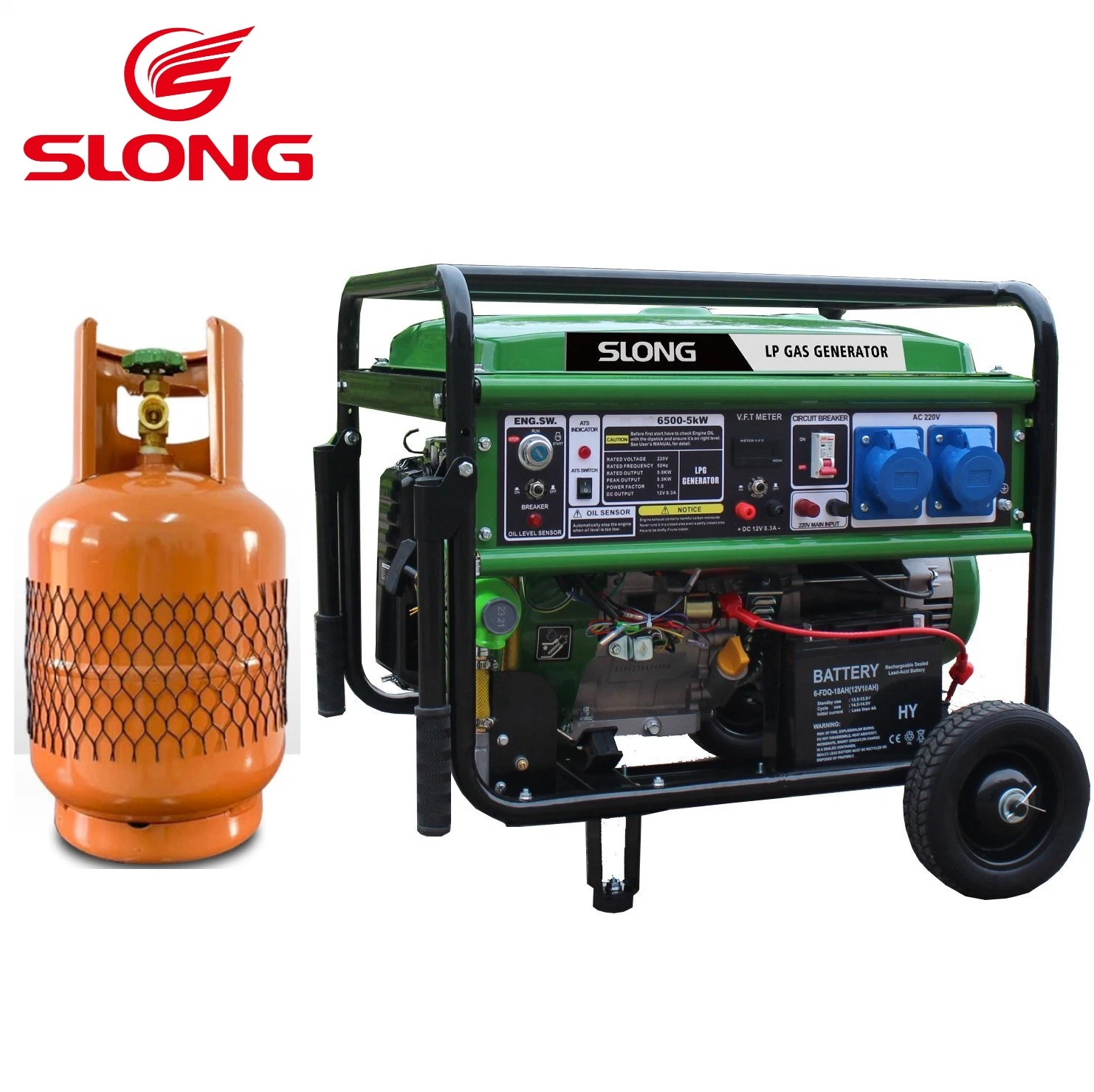 Generador de Gas Natural 2kW 3kw 5kw portátil de Slong