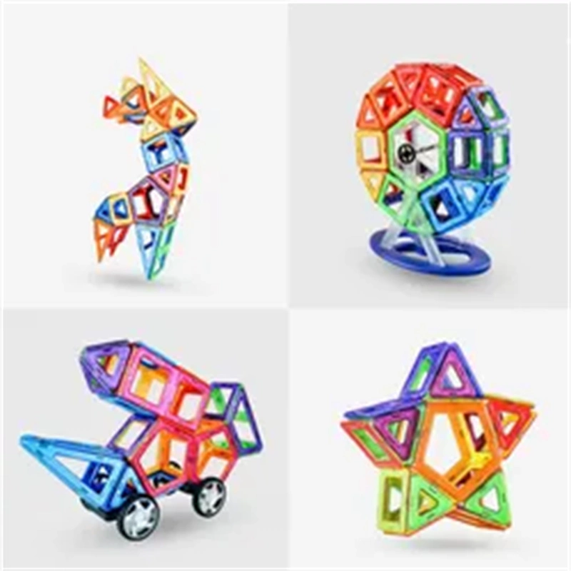 Magnetic Building Tiles Educational Learning Toy Colorful Magnetic Blocks