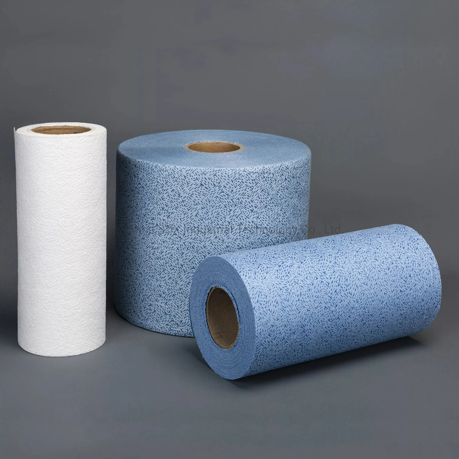 Lint Free 60GSM 30X50cm Grease Absorbing Industrial Blue Industrial Cleanroom Workshop Dust Free Cleaning Wipes Roll