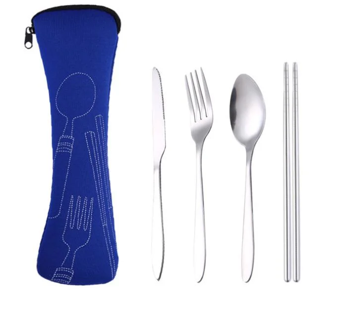 Portable Travel Cutlery Set for Camping