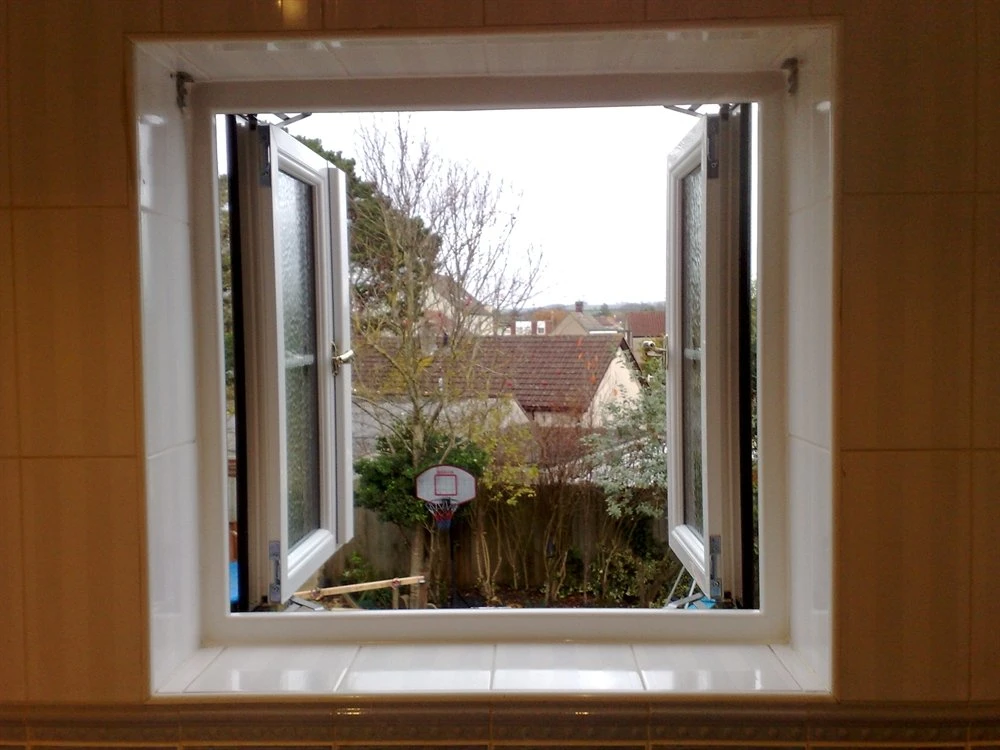 PVC Double Glazing Doors and Windows/Vinyl Plastic Steel UPVC Laminated Double Glazed Glass Hurricane Impact Windows