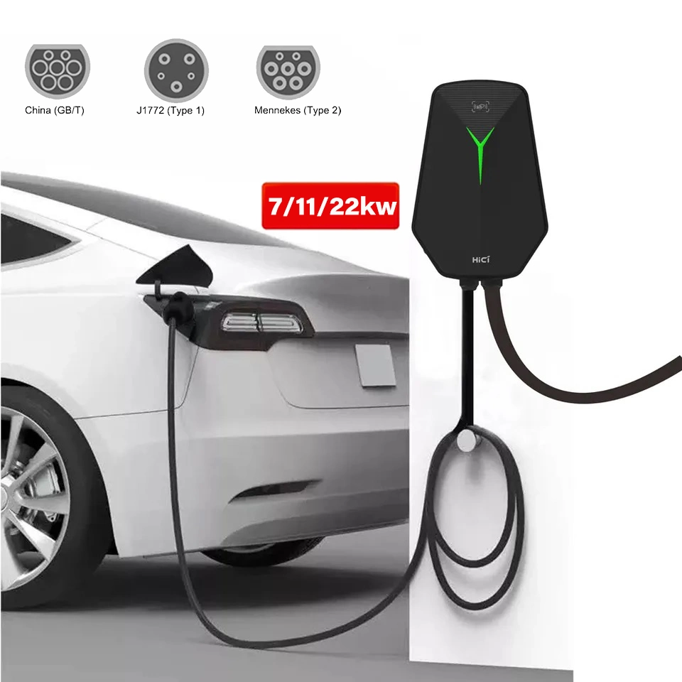 7kW 11kW 22kw Tipo 1 Tipo 2 GBT AC EV Estación de carga