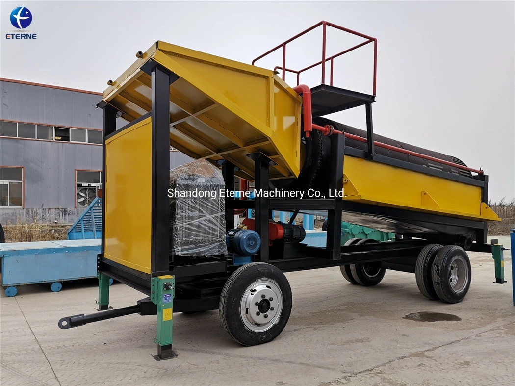 Portable Mobile Diesel Generator Trommel Screen Price for Gold Washing Plant