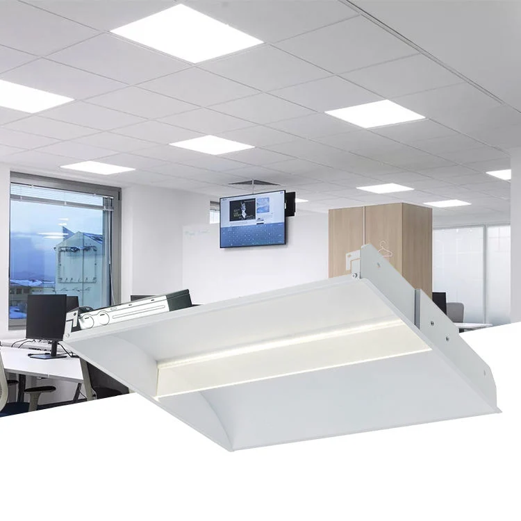 New Hot Sale LED Indoor Office Commercial Light 24W 36wt 42W 50wt 2X2 2X4 1X4 Recessed Flat Panel Light Troffer Light