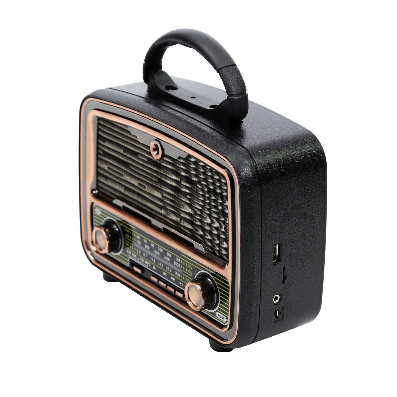 Tw305ubt New Style Hot Selling FM/Am/Sw 3 Bands Portable Radio Bluetooth/USB/TF Functions