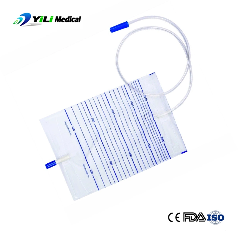 2000ml Push-Pull Valve Disposable Catheter Urine Drainage Bag