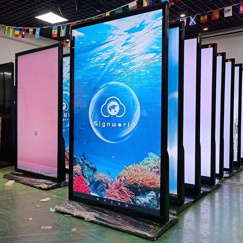 75 Zoll Indoor Touchscreen LCD Außenwerbung Totem Kiosk Digital Signage und Displays