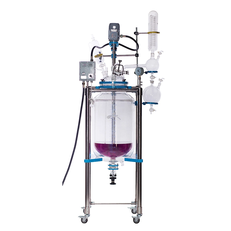 100 litres d'extraction chimique chemisé réacteur de verre