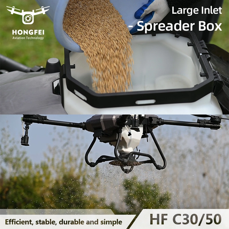 Agrícola Drone Proveedor C30 C50 Alta precisión AG UAV Sprayer Agricultura aspersión de agridulones 30-50L RC aspersión agrícola Drone para la venta