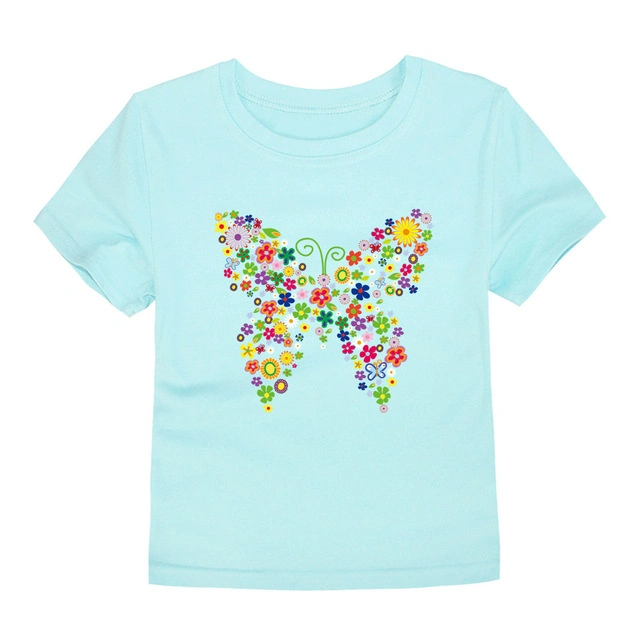 Custom Children T-Shirts Multi Colors Soft Touch High quality/High cost performance  Girl's T-Shirts