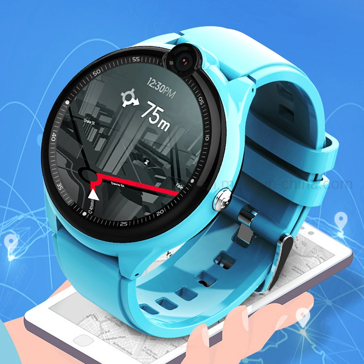 Calidad IP67 pantalla redonda impermeable 4G Video Call Kids GPS Seguimiento Smart Watch con comunicación bidireccional D48U