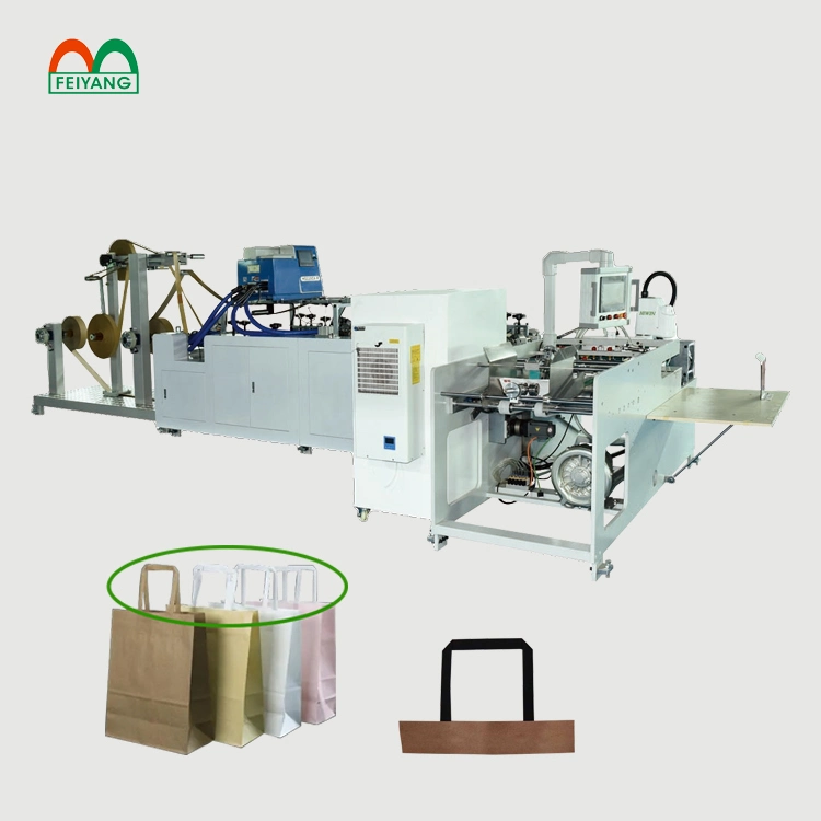 Maquina PARA Ser Bolsas Automatic Flat Rope Handle Making and Pasting Machine