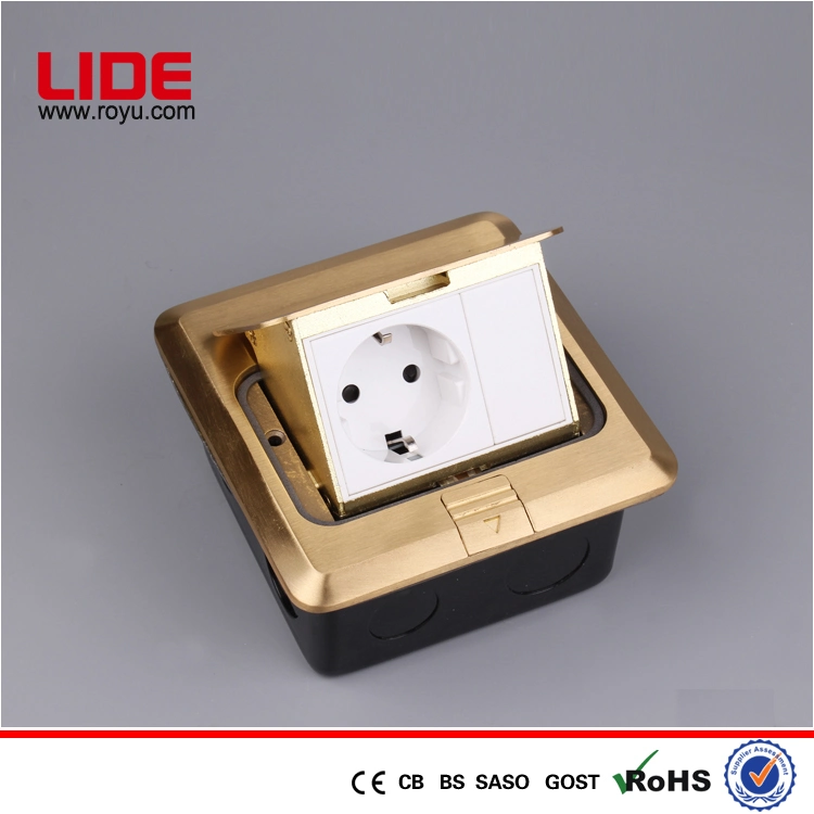 High Quality European Square Shape Electrical Floor Socket Outlets