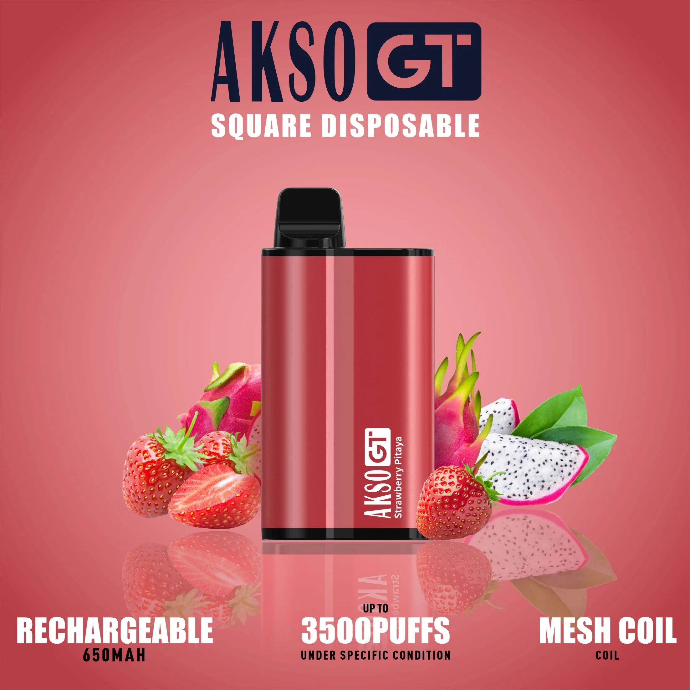 3500 inhalaciones de Vape desechable Cigarrillo Electrónico Desechable recargable de plumas para OEM Akso Gt dispositivo desechable