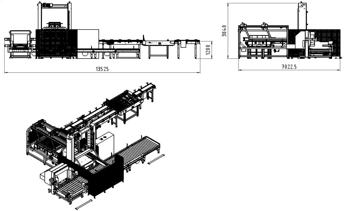 Totalmente automático Hot Sales Tipo Robot Paletizador de máquina