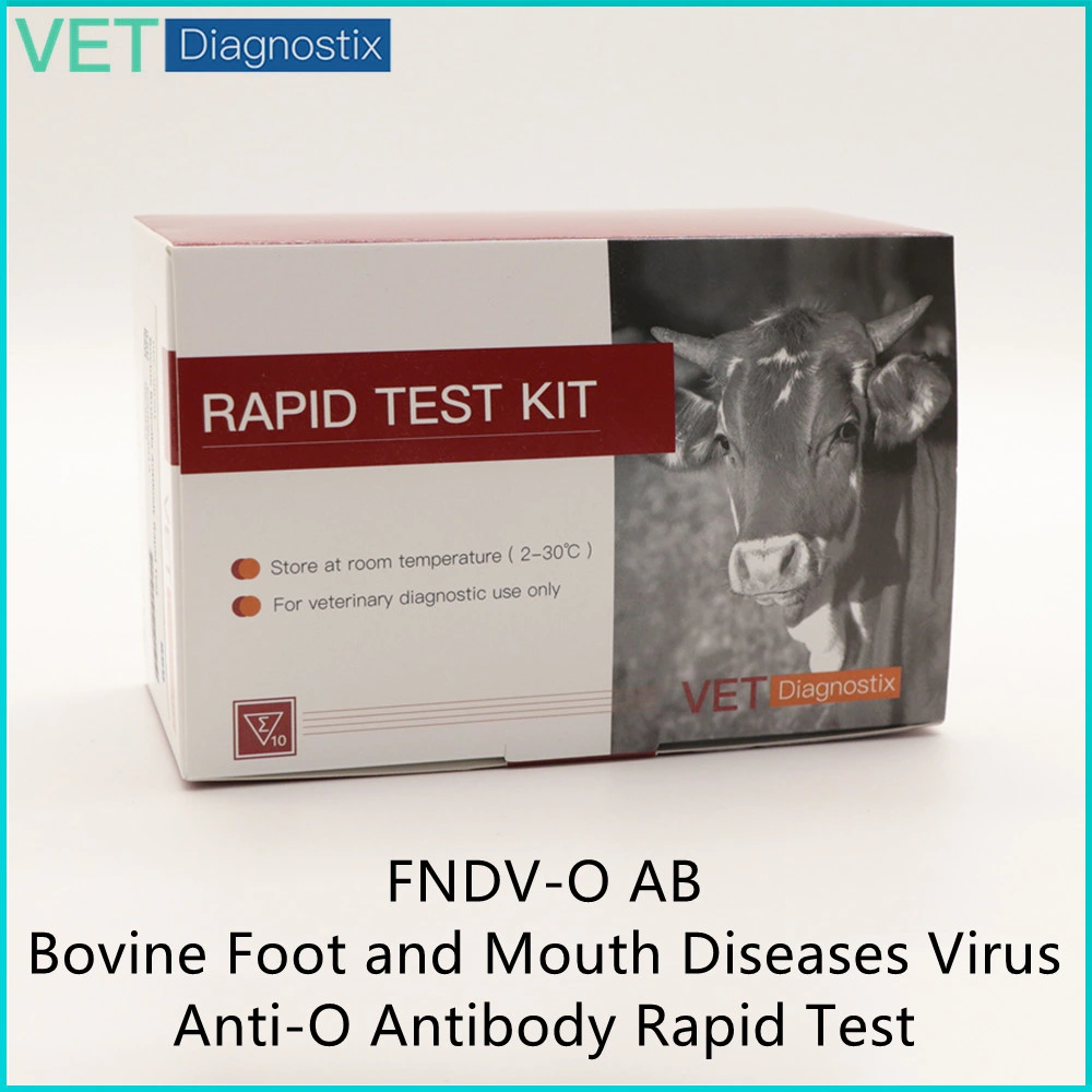Vfa-O gado a febre aftosa de vírus de doenças a presença de anticorpos e diagnóstico rápido de Kit de Teste