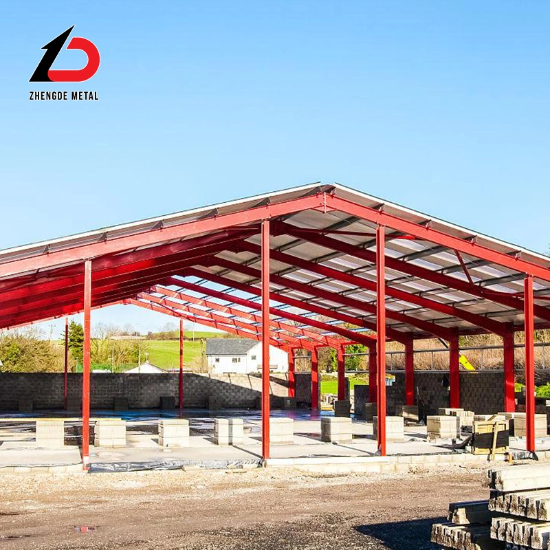 Low Cost High Quality Easy Install Frame Prefabricated Building Economic Light Prefab Building Modern Design Steel Structure for Warehouse Workshop (SSW-436)