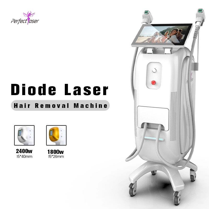 Dual Connector Fiber Diode Laser 4 Wave Hair Removal Equipment