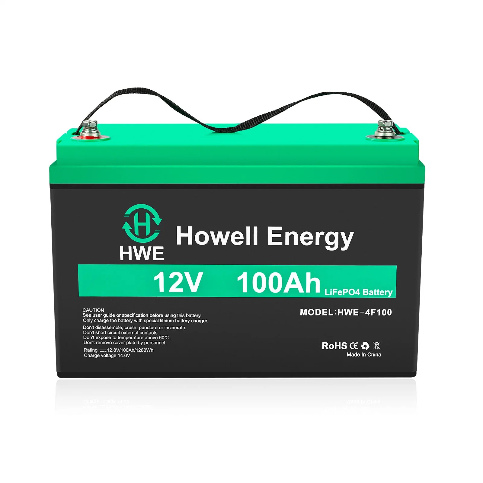 Rechargeable 12V 100ah Lithium Ion LiFePO4 Battery for Solar Energy Storage/RV/Golf Cart/Yacht/Marine/Home Ess