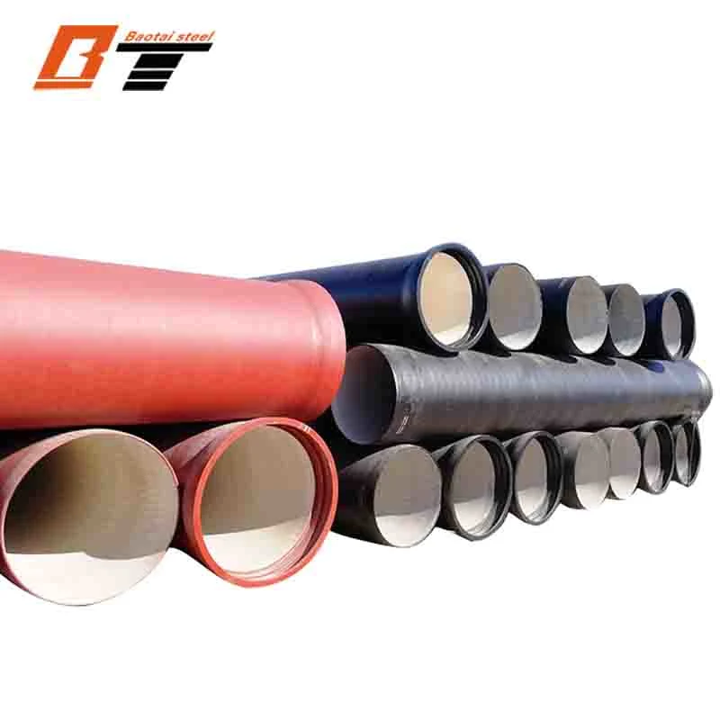 High quality/High cost performance C40 C30 C25 K9 3 Inch Red BS En 598 Ductil Iron Pipe Ductile with Rubber 500 mm 100mm Iron Pipe Water Ductile Iron Pipe DN450