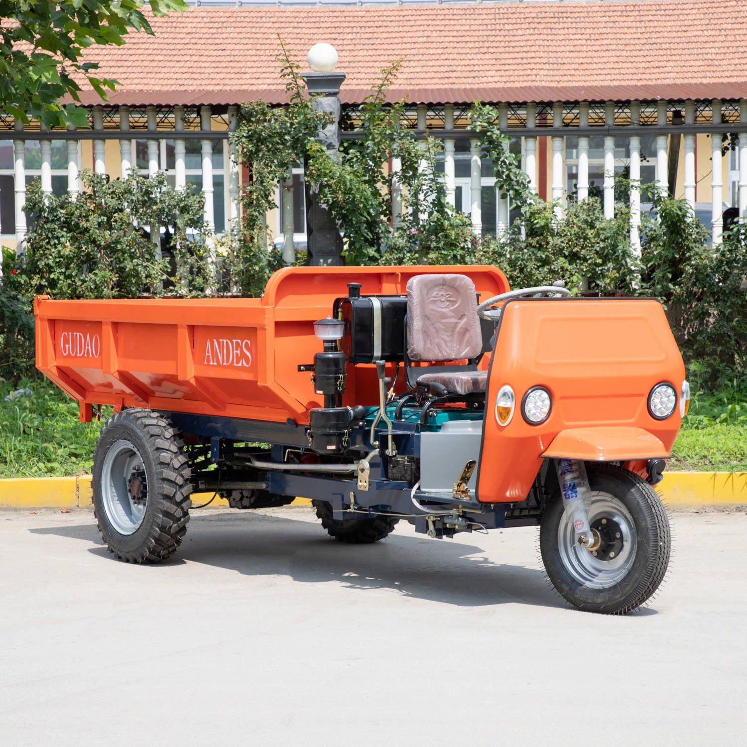 مجرفة تحميل التعدين تحت الأرض العجلة الخلفية الديزل الثلاثية العجلات، ميني غولف، Dumper Diesel 3X2