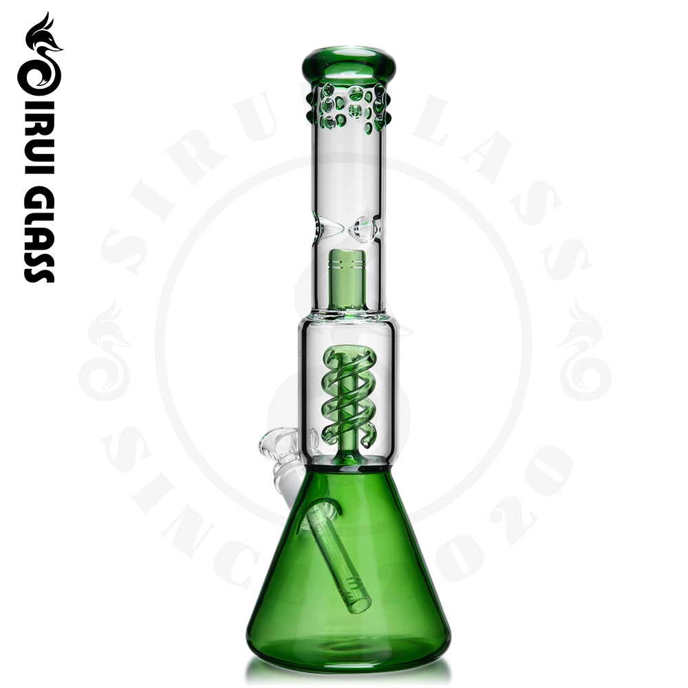 Glycerin Series Coil Beaker Pipe Glass Water Pipe Glass Smoking Water Pipe with Cool Glycerin Chamber Glycerine Freezable Oil Burner Wholesale/Supplier Pipe