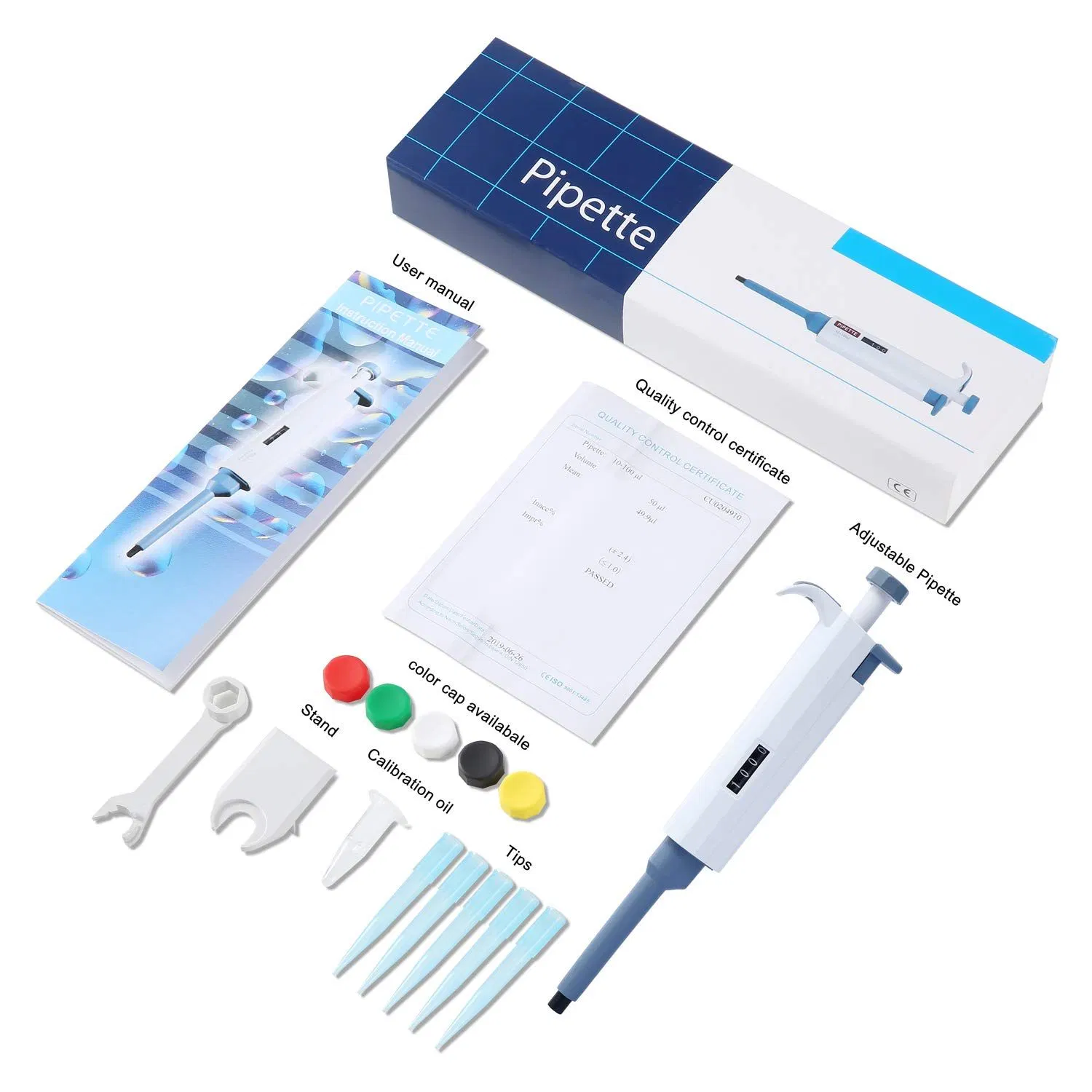 Mini Pipette Pipettor Laboratory Auto Micro Single Channel Electronic Transfer Automatic Pipettes