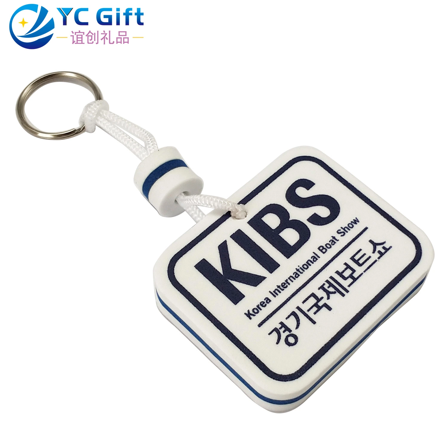 Custom Commercial Activity Promotional Gift Key Finder Fashion Logo Key Tag EVA Foam Keychain Printing Cool Key Holders for Souvenir (KE04-C)