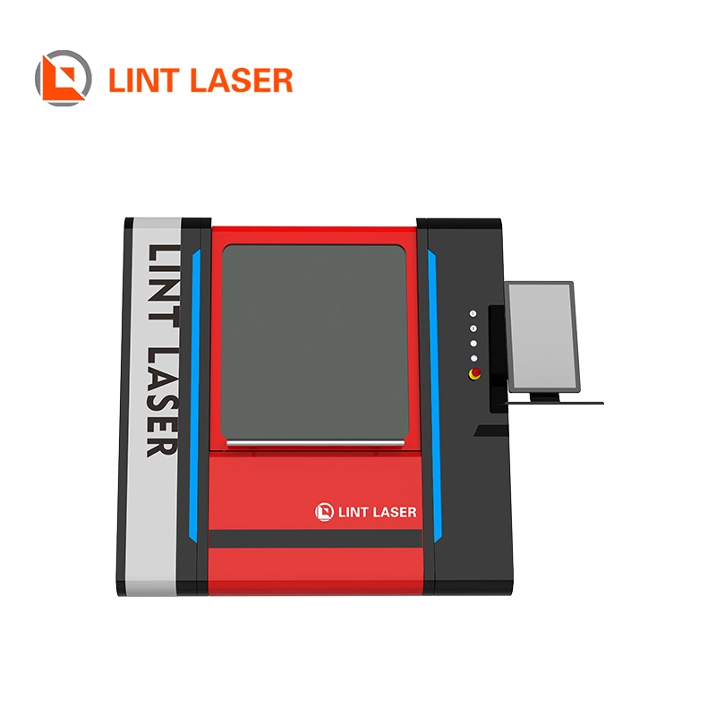 Enclosed Thin Steel Cut Professional Fiber Laser Cutter Equipment 4040 6060 6090 8080 1390 1310 1500W 2000W 3000W 4000W with Water Chiller for Metal