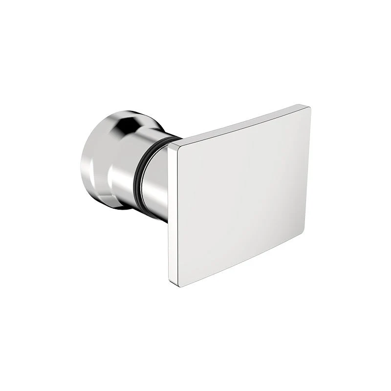 Proway Chrome Back-to-Back Room Handles Solid Zn Alloy Bathroom Pull Knobs Shower Glass Door Handles