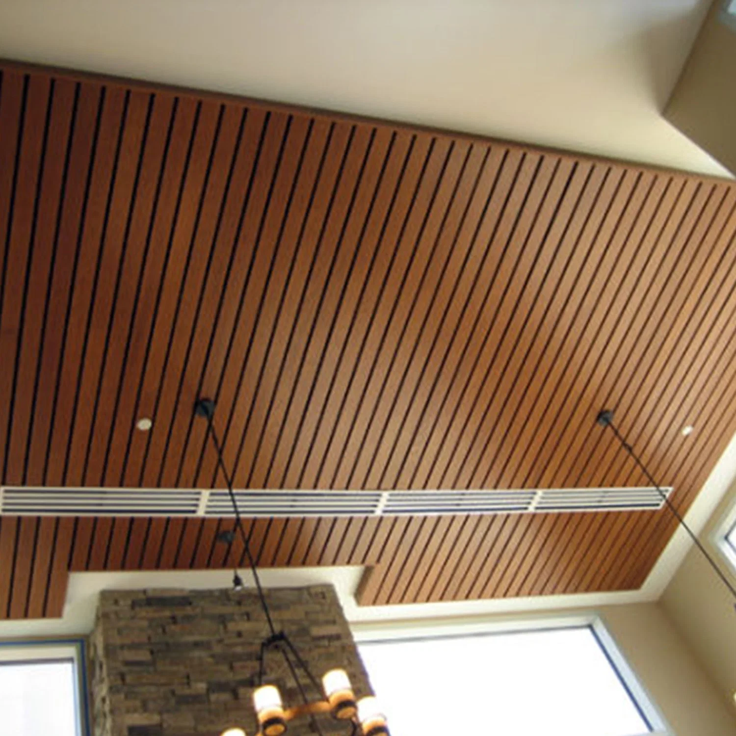 Soundproof Acupanel Wood Slat Wall Panels Wood Veneer Acoustic Panel