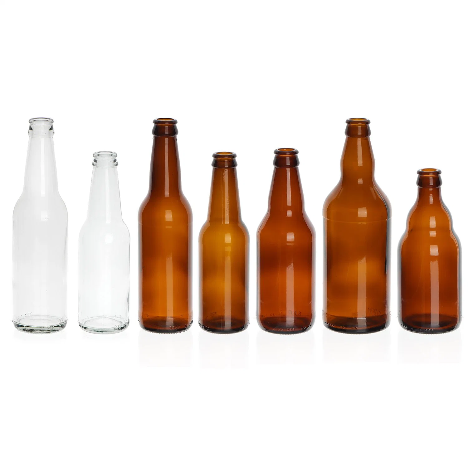 Promotional Customized 250ml 330ml 500ml 640ml Empty Clear Glass Beer Bottle