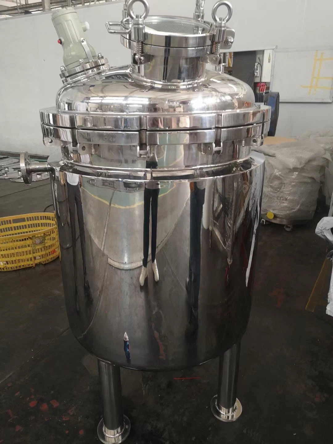 Stainless Steel Small 50L Shower Gel Mixing Shampoo Reactor Mixer Tank Hand Wash Liquid Soap Detergents Making Machines