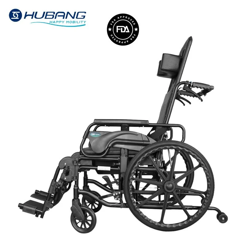 Aluminum Commode Wheelchair Hydraulic Lift Health Care Equipment Foldable Manual Wheel Chair