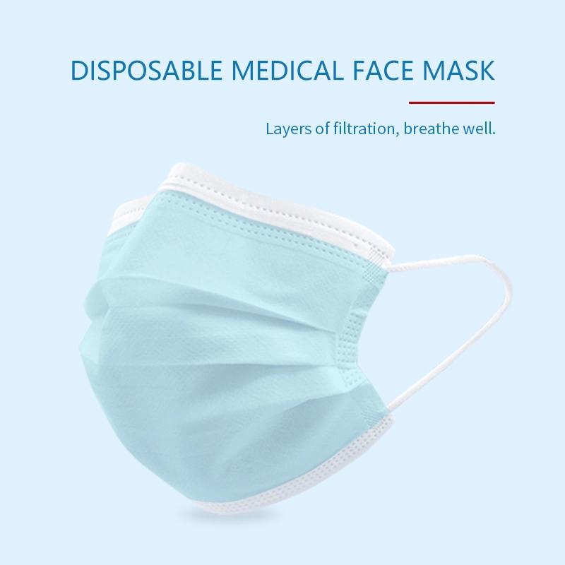 قناع الوجه الطبي القابل للتصرف 5 ly Face Mask CE TUV En14683