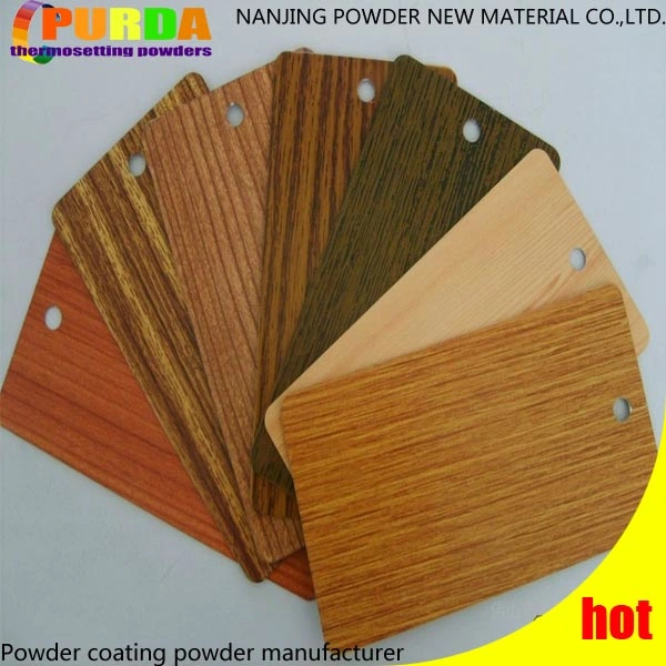Polyester Powder Coating Wood Finish Aluminum