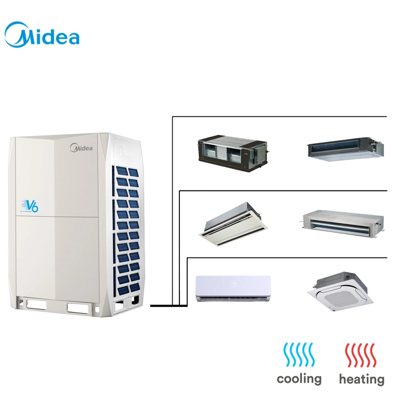 Aire acondicionado multifunción inteligente Midea 25kw Calefacción de refrigeración Industrial Sistema de aire acondicionado para hoteles