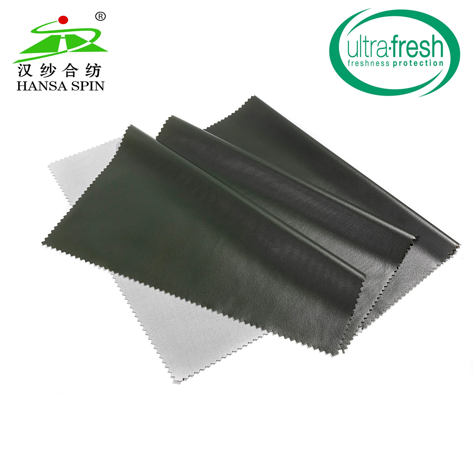 High Frequency Green TPU Synthetic Leather for Rainwear