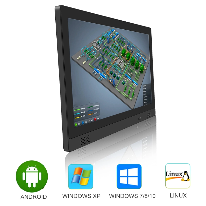 17.3 Inch Smart Aio Tablet Pure Flat Pcap Touch Panel Rk3399 Business Desktop Android Computer