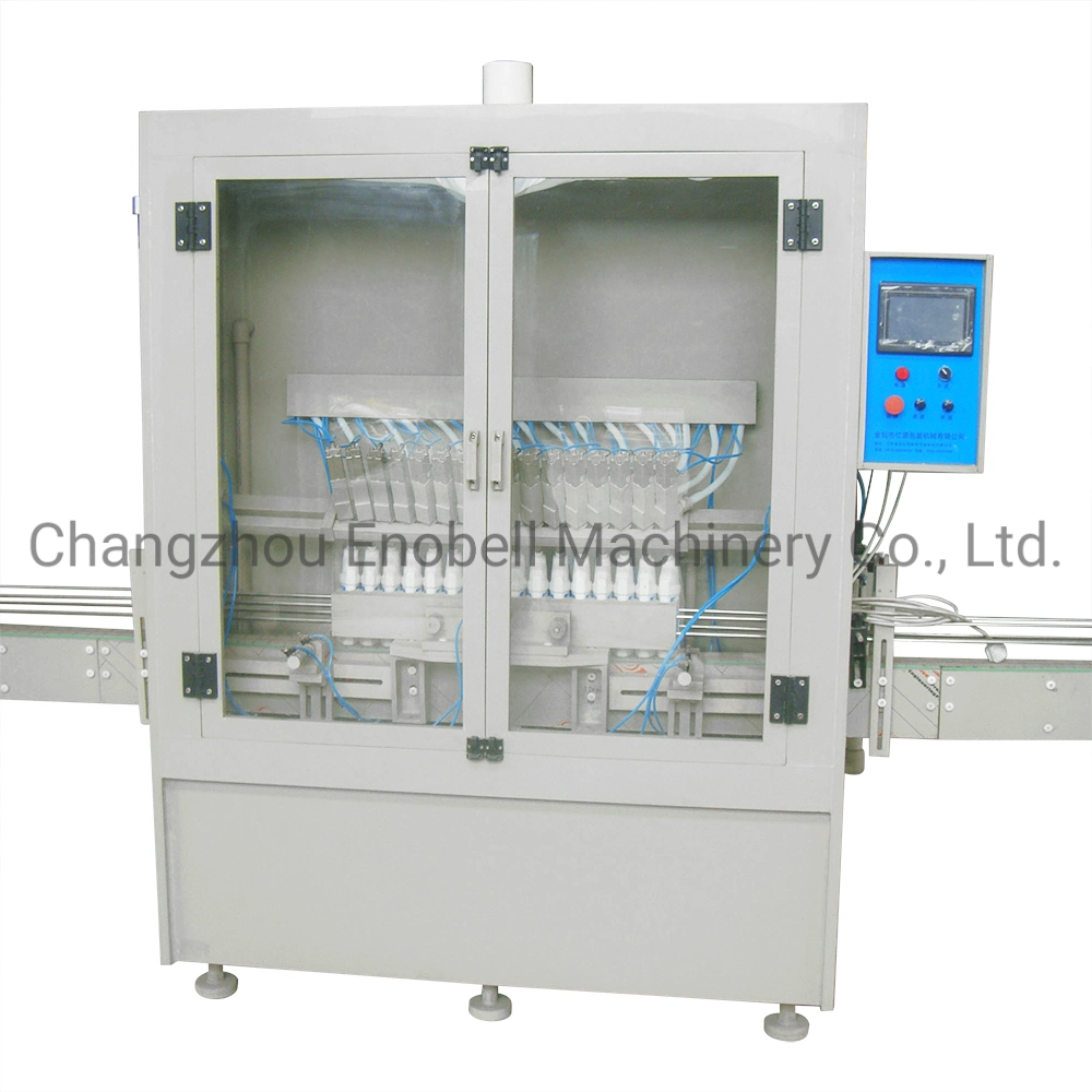 Automatic Anti-Corroisve Bottle Toilet Cleaner Oblique Neck Bottle Liquid Filling Packing Machine