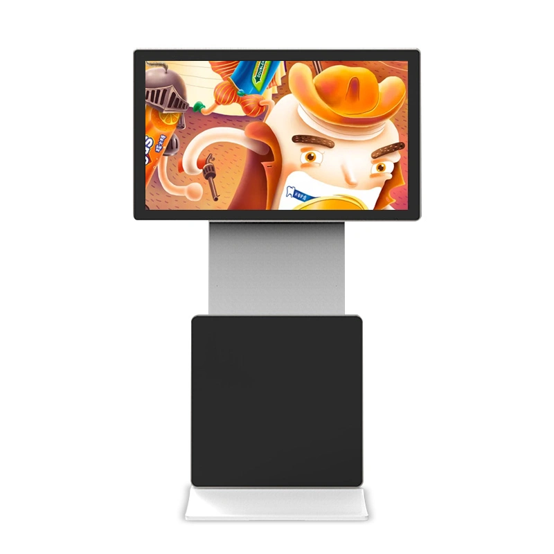 تصميم فريد 55 بوصة تدوير شاشة LCD شاشة اللمس Digital Signage مشغل عرض الإعلانات في طوطم