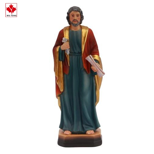 Реалистичные фигурка полимера Сент-Питер апостола католической религиозной подарки