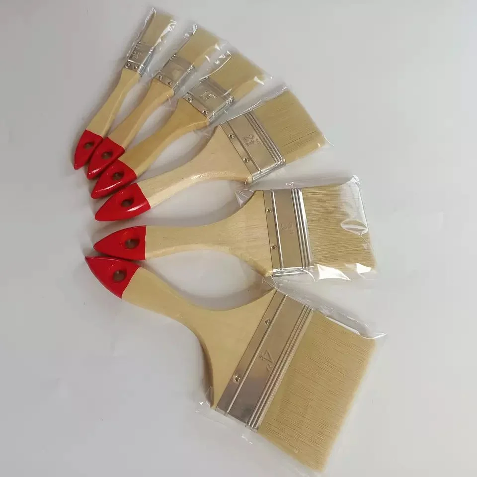 Economical Wooden Handle and Tapered Filament Manufacture Paint Brush>= 12000 Pieces