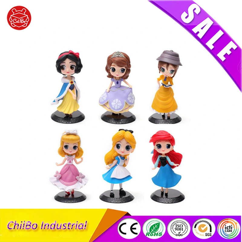 Custom Anime Princess Action Figure Cute Princess Figure Doll PVC Figure Toy Cake Toppers Birthday for Gifts