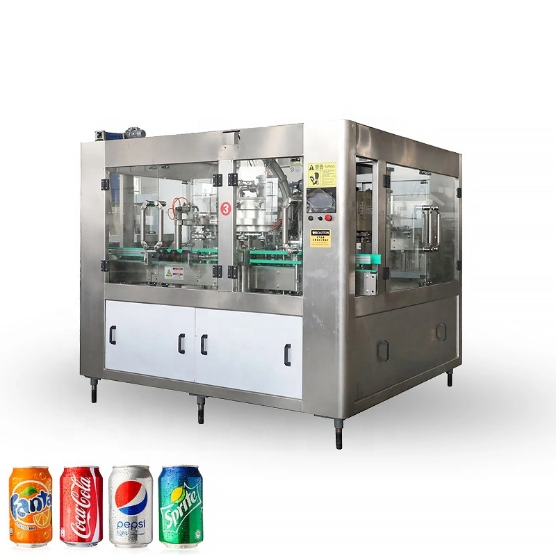 Aluminum Cans Carbonated Beverage Filling Machine for Coca-Cola Soda Water